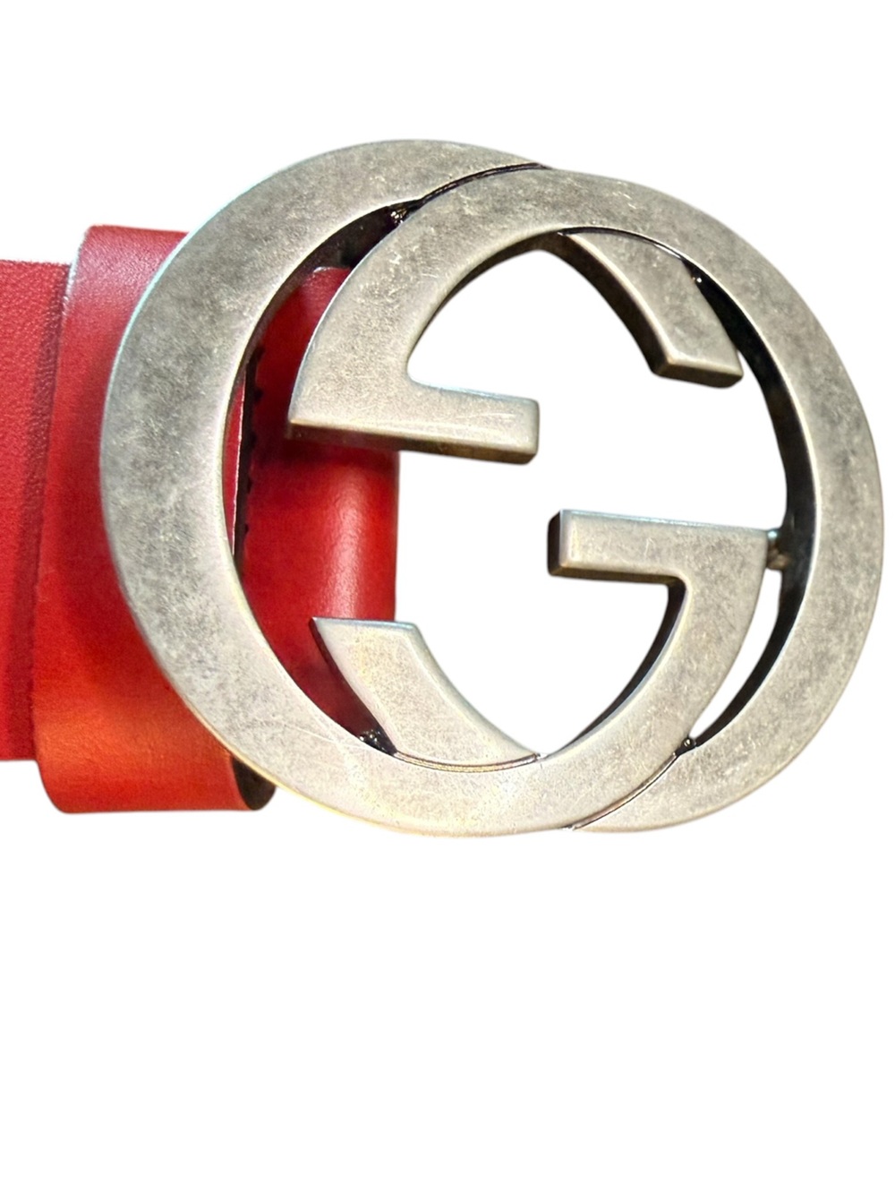 Gucci Rosso Red Interlocking GG Leather
Belt Size 90-36 - Picture 2 of 10